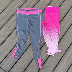Gray and Pink Leggings Duo